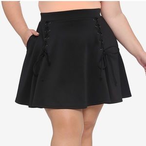 Lace Up Skater Skirt